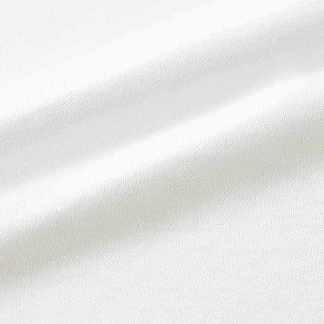 身生地はシルケット加工が施された、綿100%素材のなめらかさが肌にさらりと心地いい