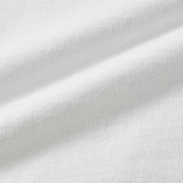 シルケット風天竺ならではの品のある光沢となめらかな肌ざわり