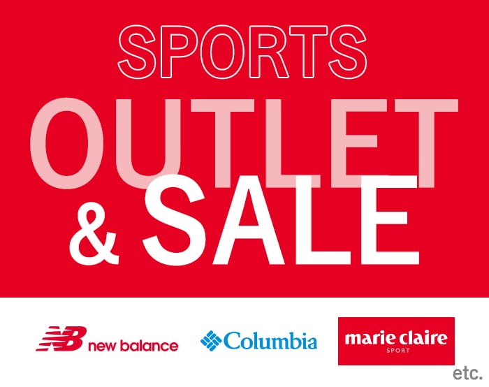 スポーツ夏のクリアランス&OUTLET開催中