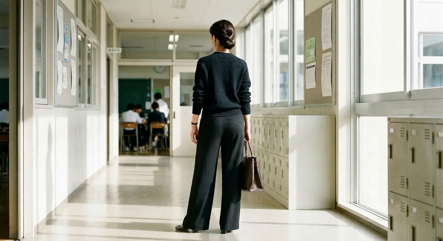 上向きヒップワイドパンツ着用イメージ