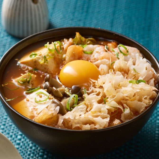 白きくらげのチゲスープ 白きくらげのチゲスープ