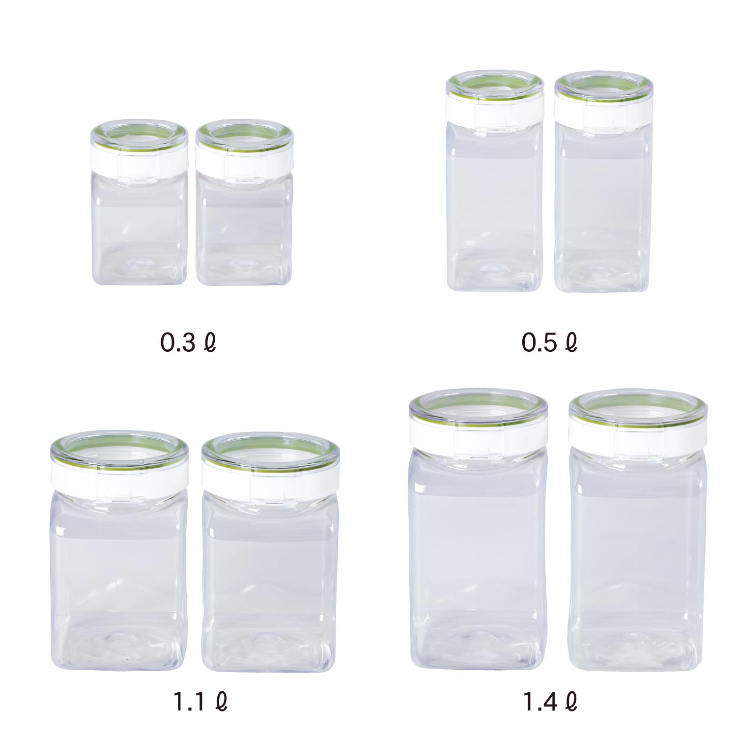 【タケヤ/TAKEYA】上から中身が見える保存容器"フレッシュロック"2個セット[日本製] 【選べる6サイズ】