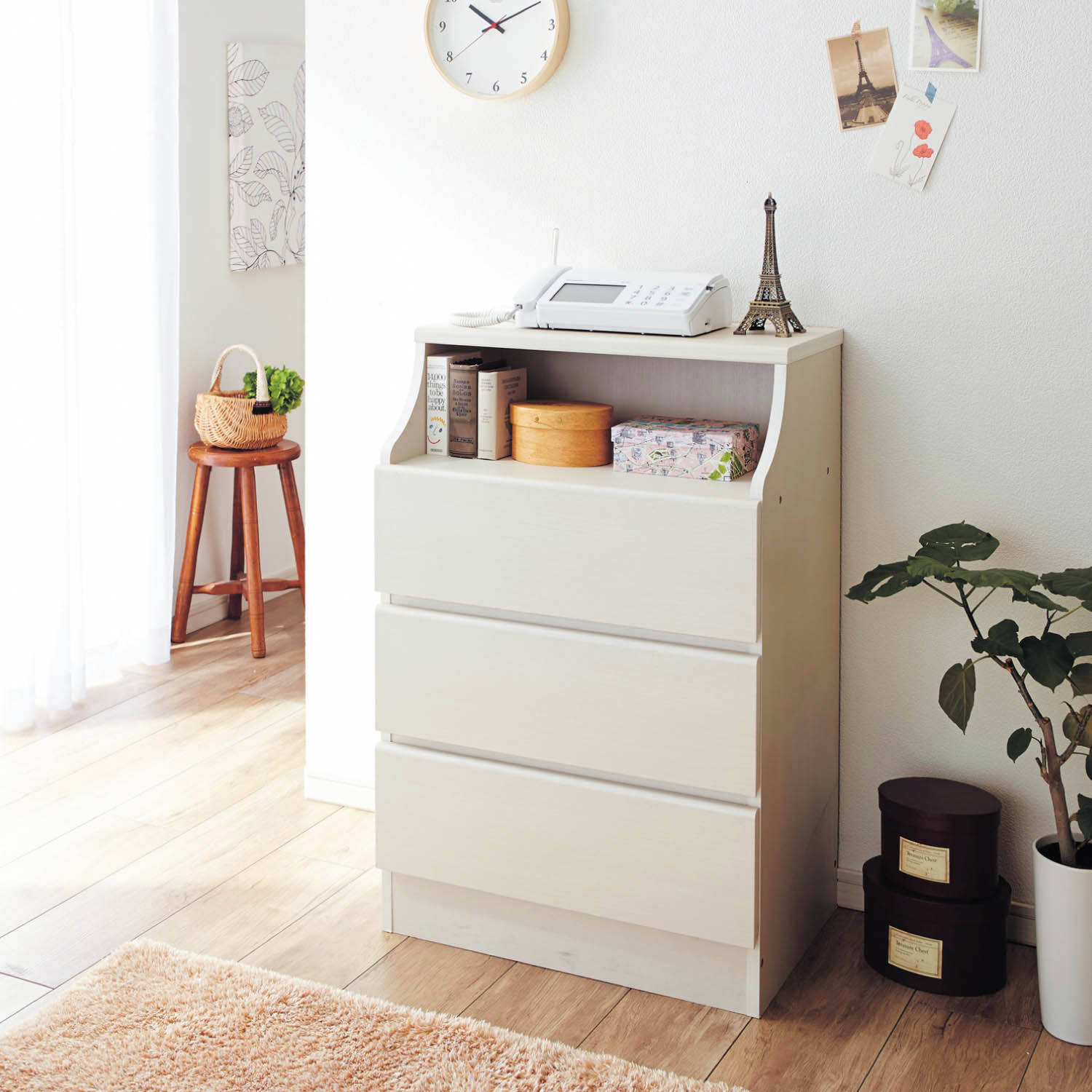 【ベルメゾン】幅が選べる簡単組み立てチェスト(高さ91cm)