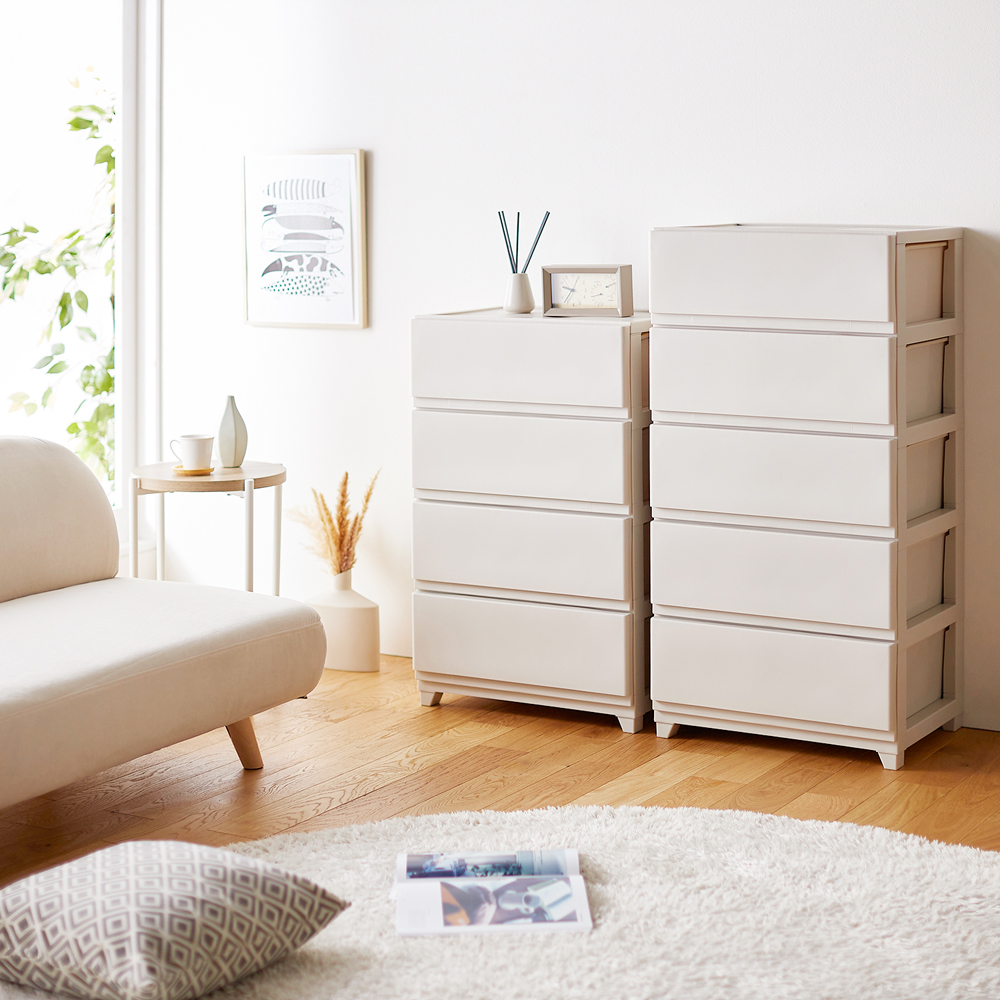 【ベルメゾン】ミニマルカラーの衣類収納チェスト