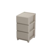 グレージュ/3段・スリム2個セット