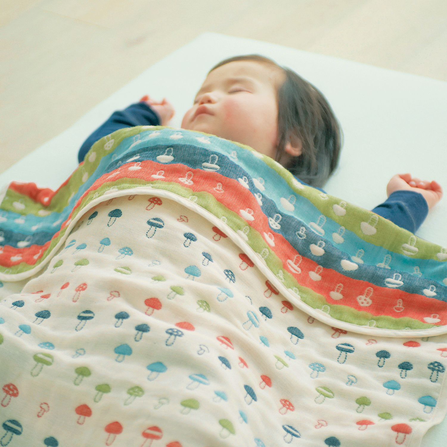 ふわふわ6重ガーゼケット 【日本製ベビー布団】 ふわふわ6重ガーゼケット 【日本製ベビー布団】