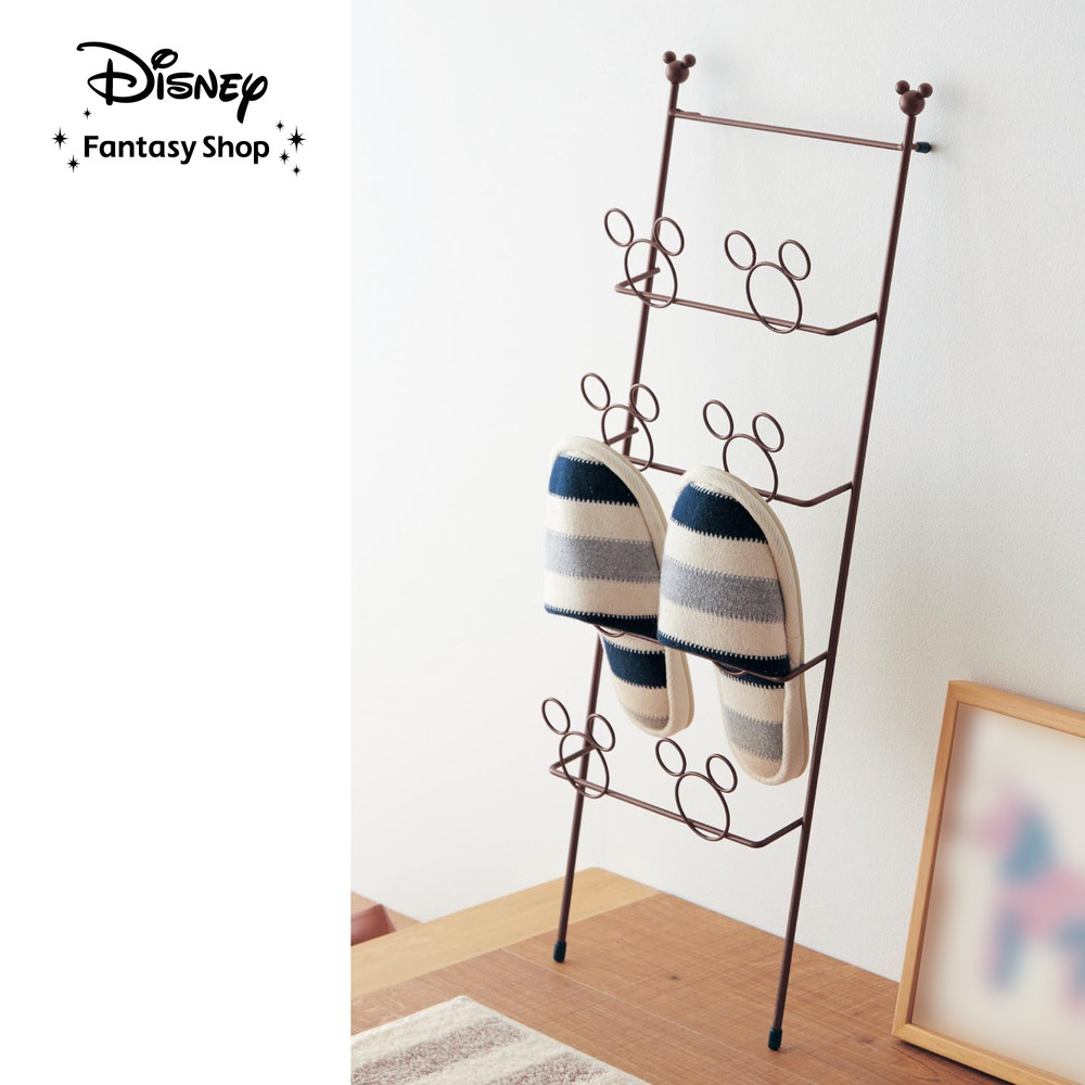 【ディズニー/Disney】スリッパラック「ミッキーモチーフ」 【ディズニー/Disney】スリッパラック「ミッキーモチーフ」