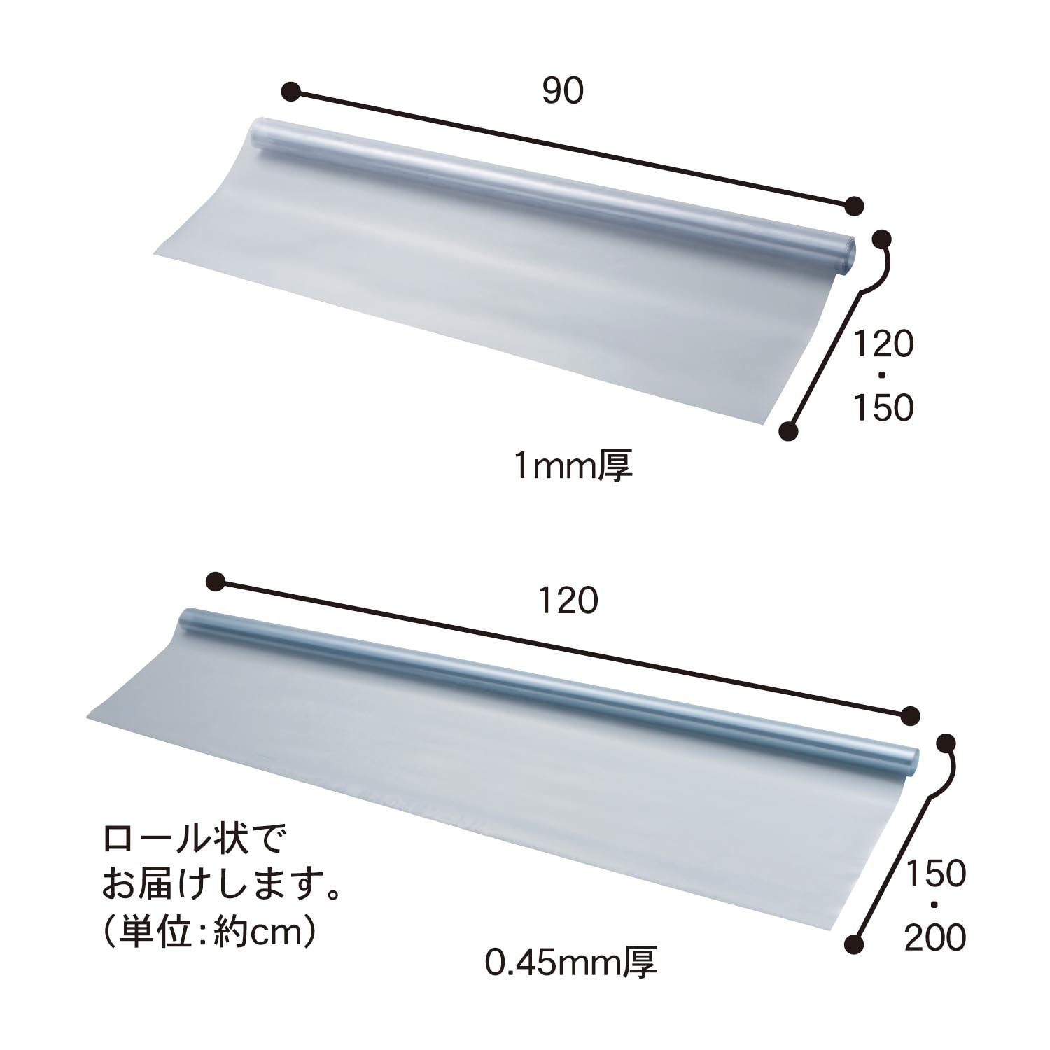 汚れにくい静電気防止透明テーブルクロス（テーブルクロス/ランチョン