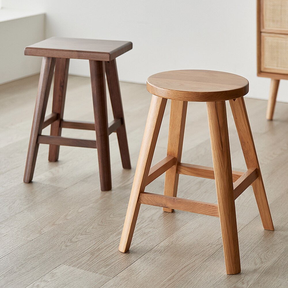 【ベルメゾン】天然木のスツール