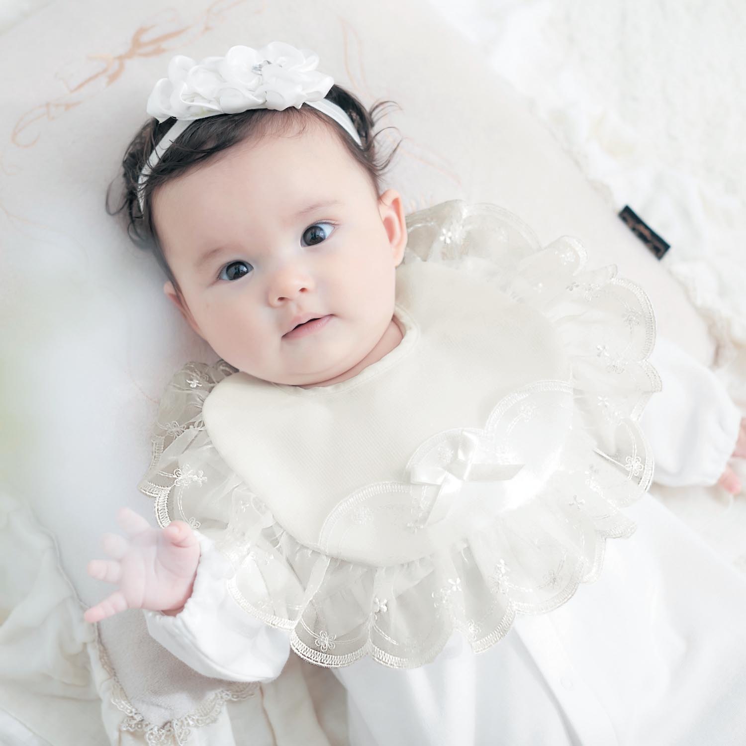 【ベルメゾン】セレモニースタイ【ベビー服 新生児】