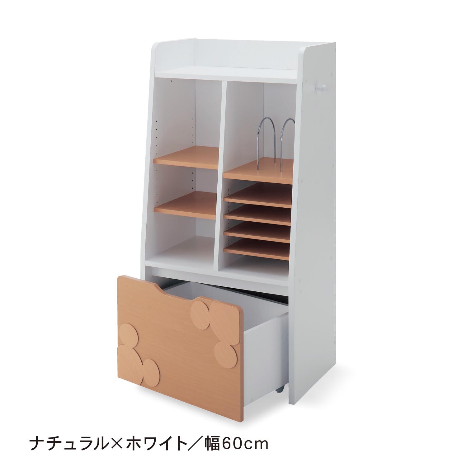 おうちディズニー】 学童用品収納ラック「ミッキーモチーフ