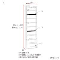 B／幅60cm