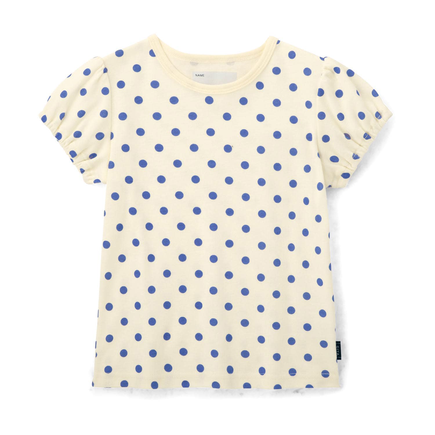 ソフのびフライスパフスリーブ半袖Tシャツ 【子供服】 ソフのびフライスパフスリーブ半袖Tシャツ 【子供服】