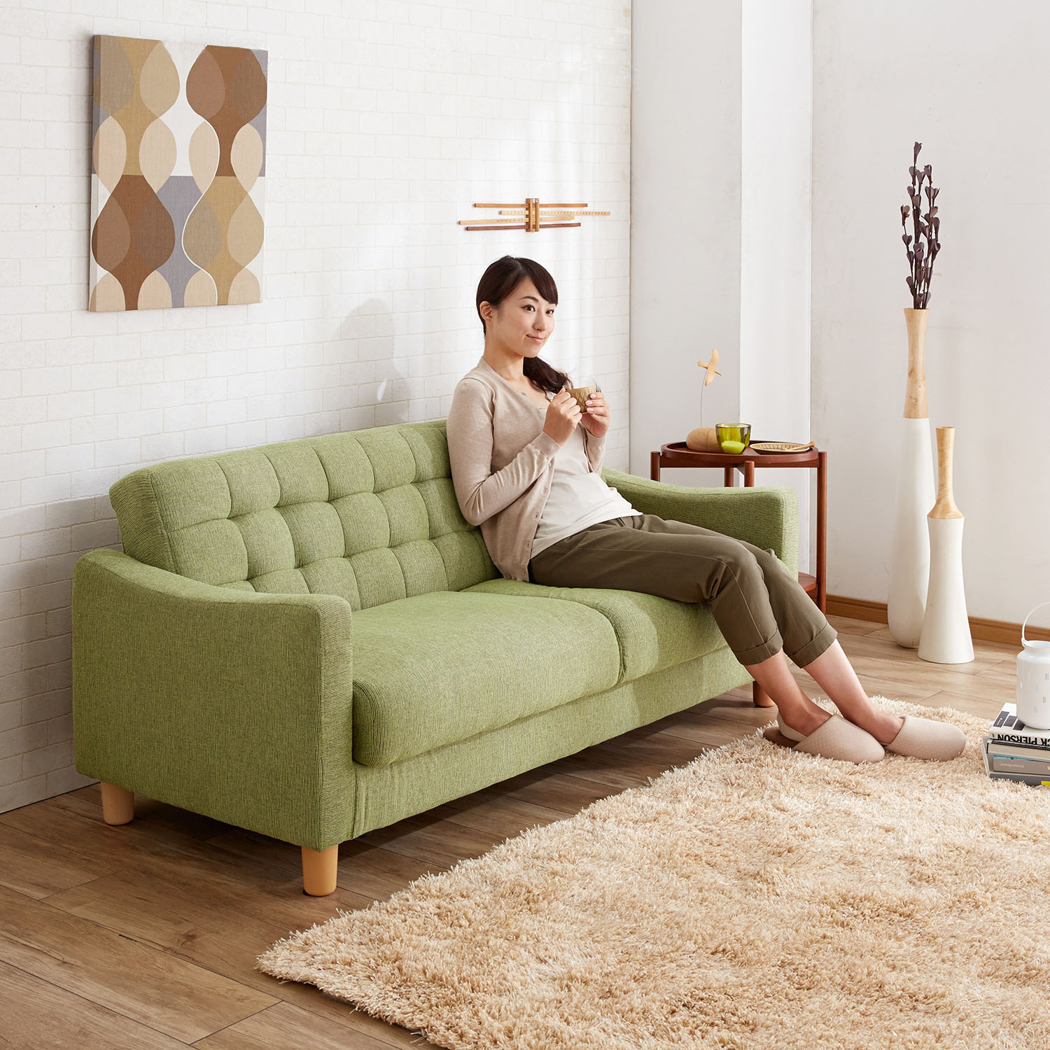 【ベルメゾン】収納付きコンパクトソファー