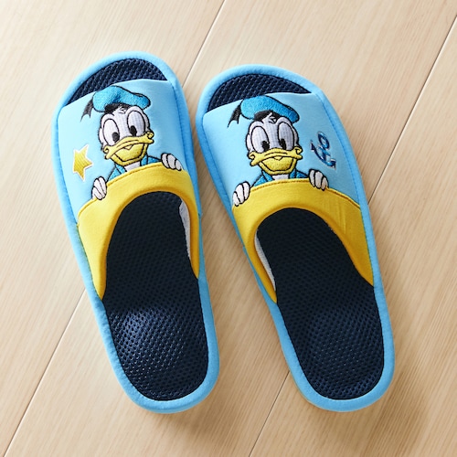キュートなデザインで足元快適！涼感コンフォートメッシュスリッパ（選べるキャラクター） 【夏スリッパ】（ディズニー/Disney）