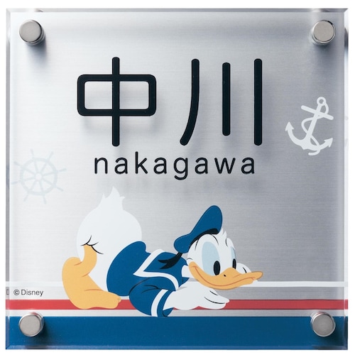 カラーデザインがワンポイントになるアクリル表札（選べるキャラクター）