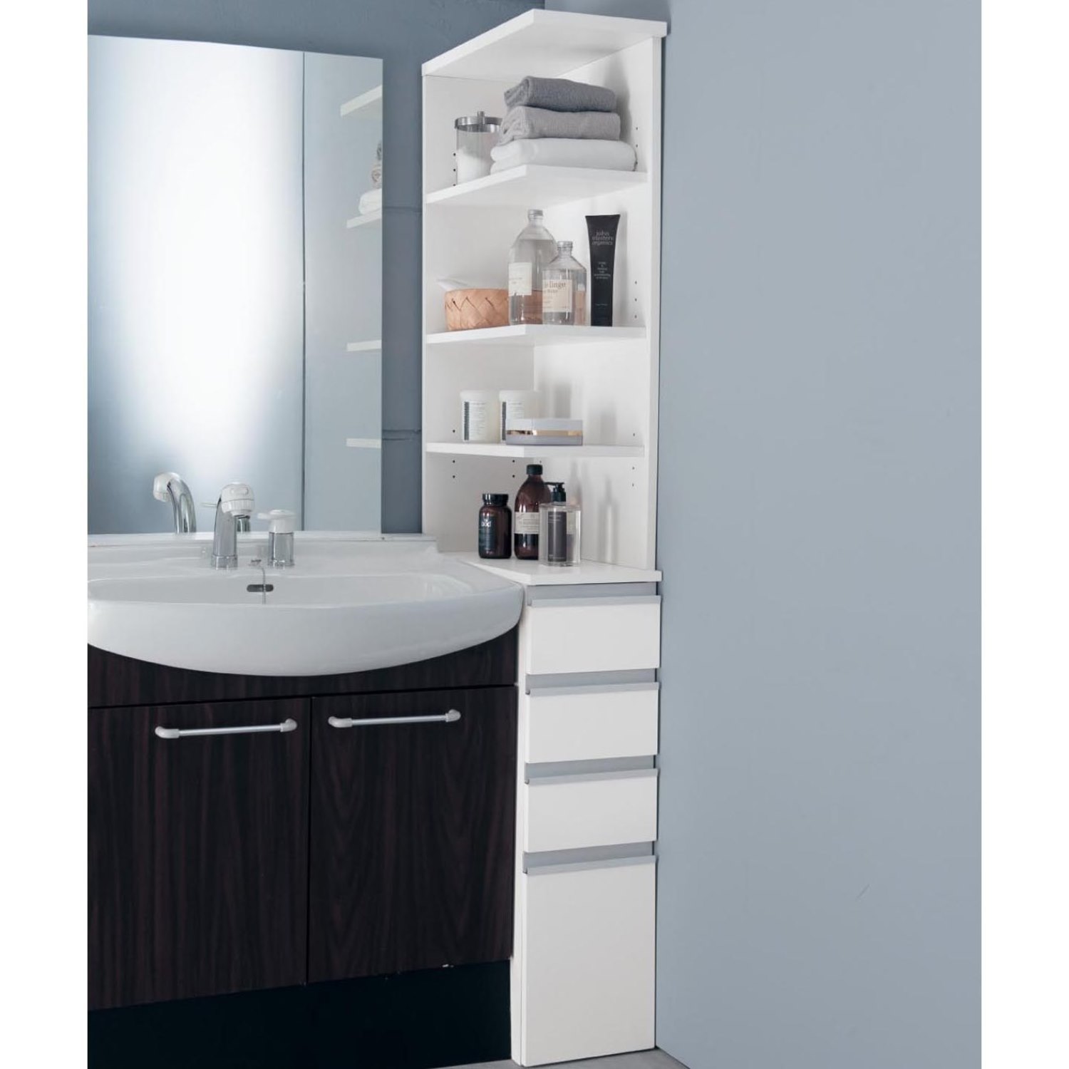 【ベルメゾン】サイズが選べる隙間サニタリーラック