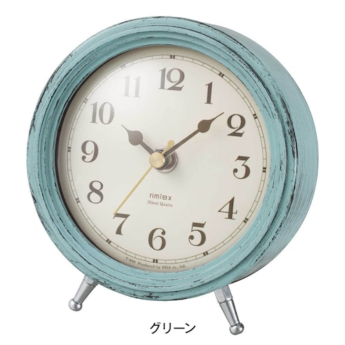 置き時計「エアリアルレトロミニ」 ＜約１３．３×１２．８ｃｍ＞