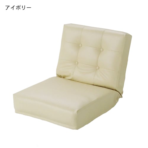 合成皮革のシンプルリクライニング座椅子