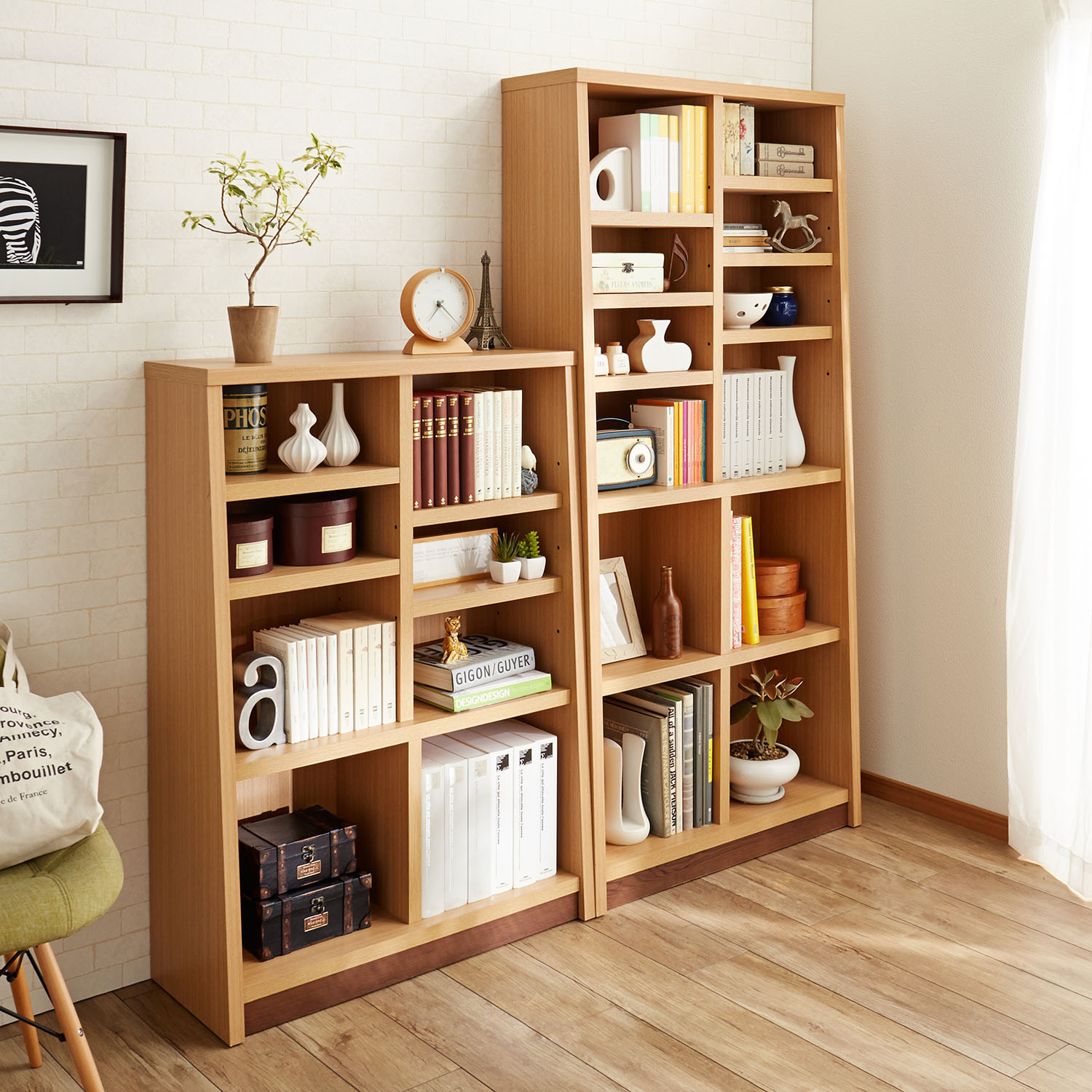 【ベルメゾン】シンプルで使いやすい本棚・オープンラック