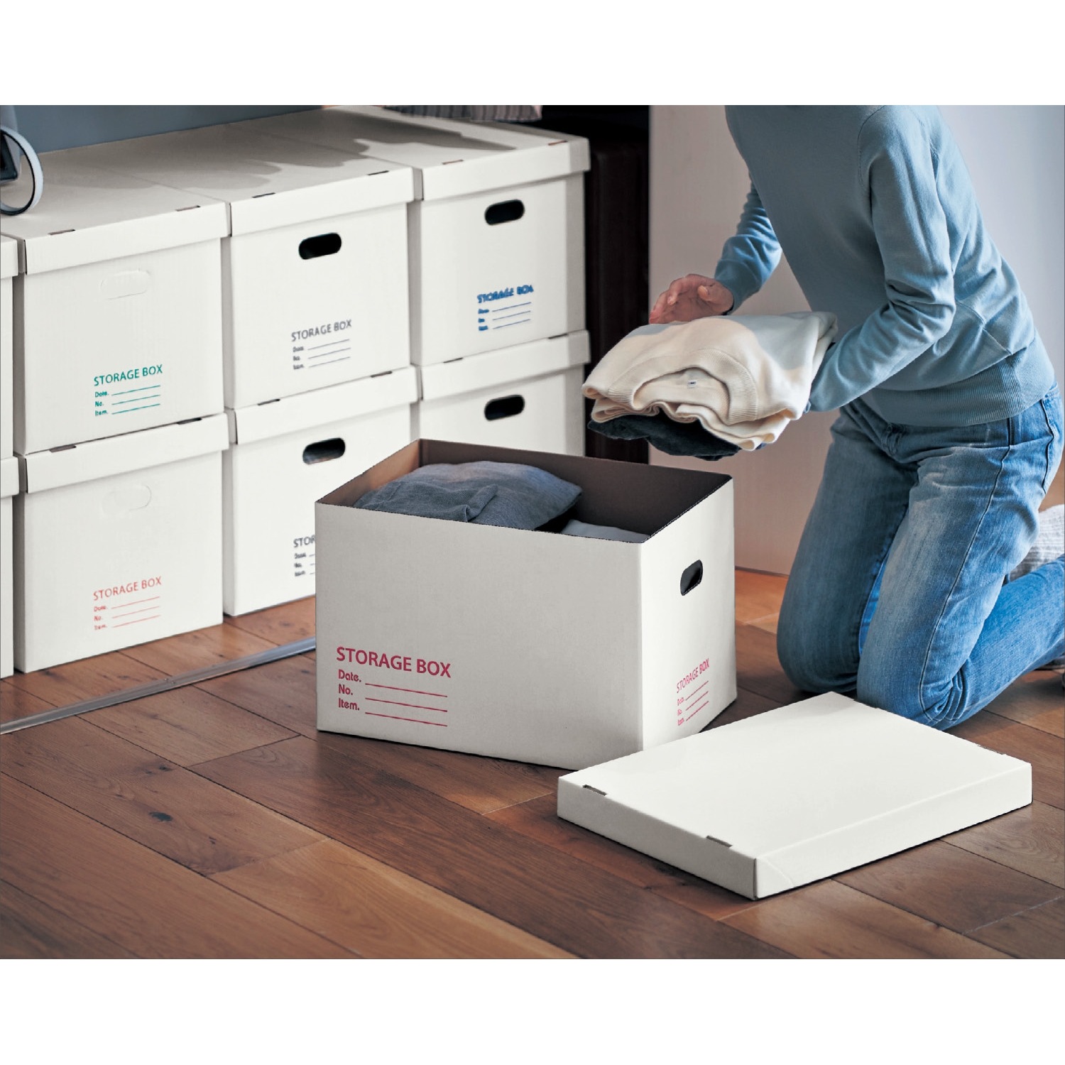 【ベルメゾン】収納ボックス9個セット 【軽くて丈夫な段ボール素材】 【ベルメゾン】収納ボックス9個セット 【軽くて丈夫な段ボール素材】