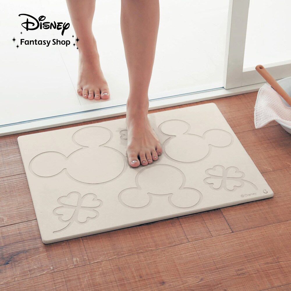 【ディズニー/Disney】珪藻土のバスマット「ミッキーモチーフ」