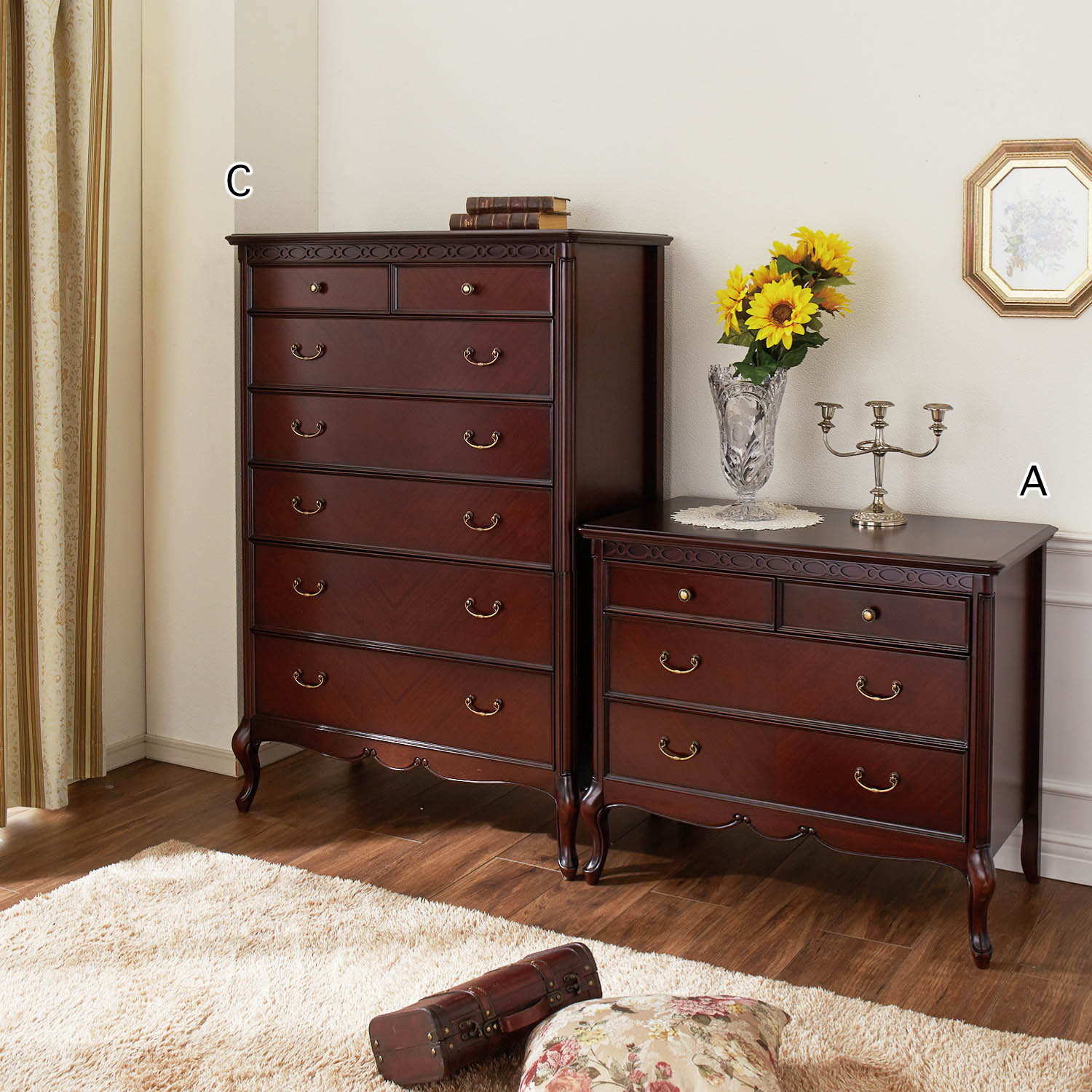 【東海家具/TOKAI KAGU】クラシック調チェスト