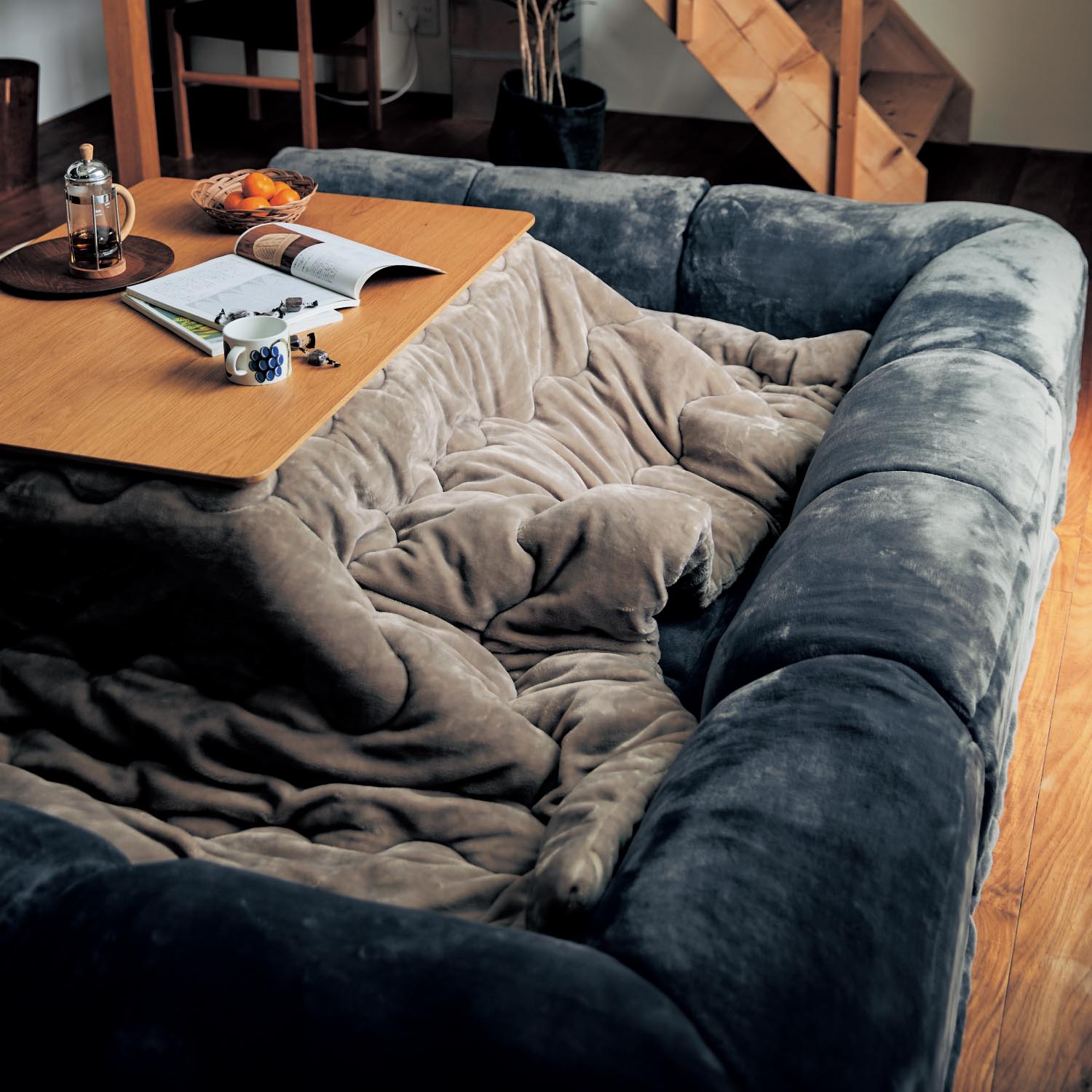 あったかなめらかなダブルコーナーローソファーセット 【冬の人気No1シリーズ】グータラグ/Guutarug あったかなめらかなダブルコーナーローソファーセット 【冬の人気No1シリーズ】グータラグ/Guutarug