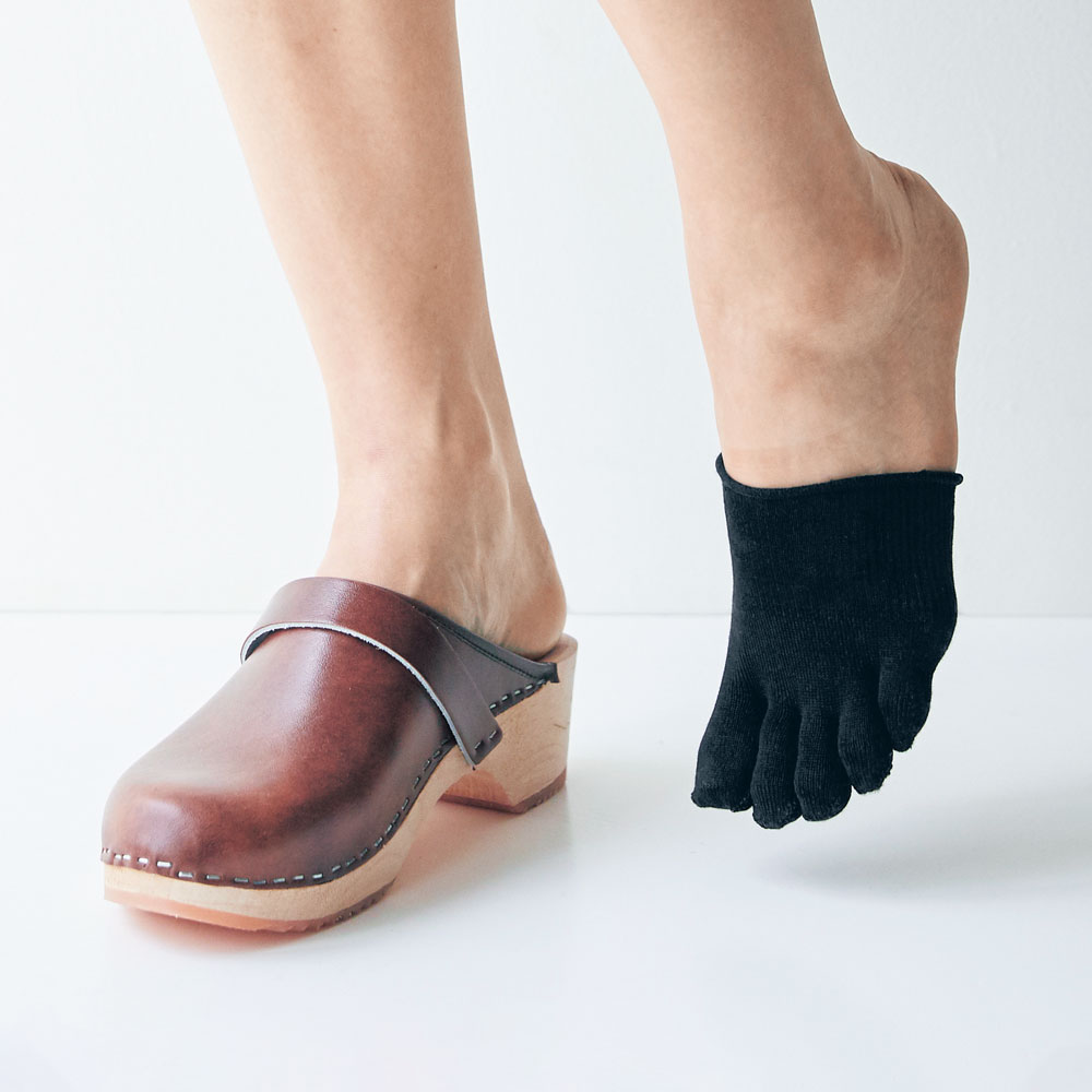 【冷えとり日和365】重ねる5本指ハーフくつした [日本製]