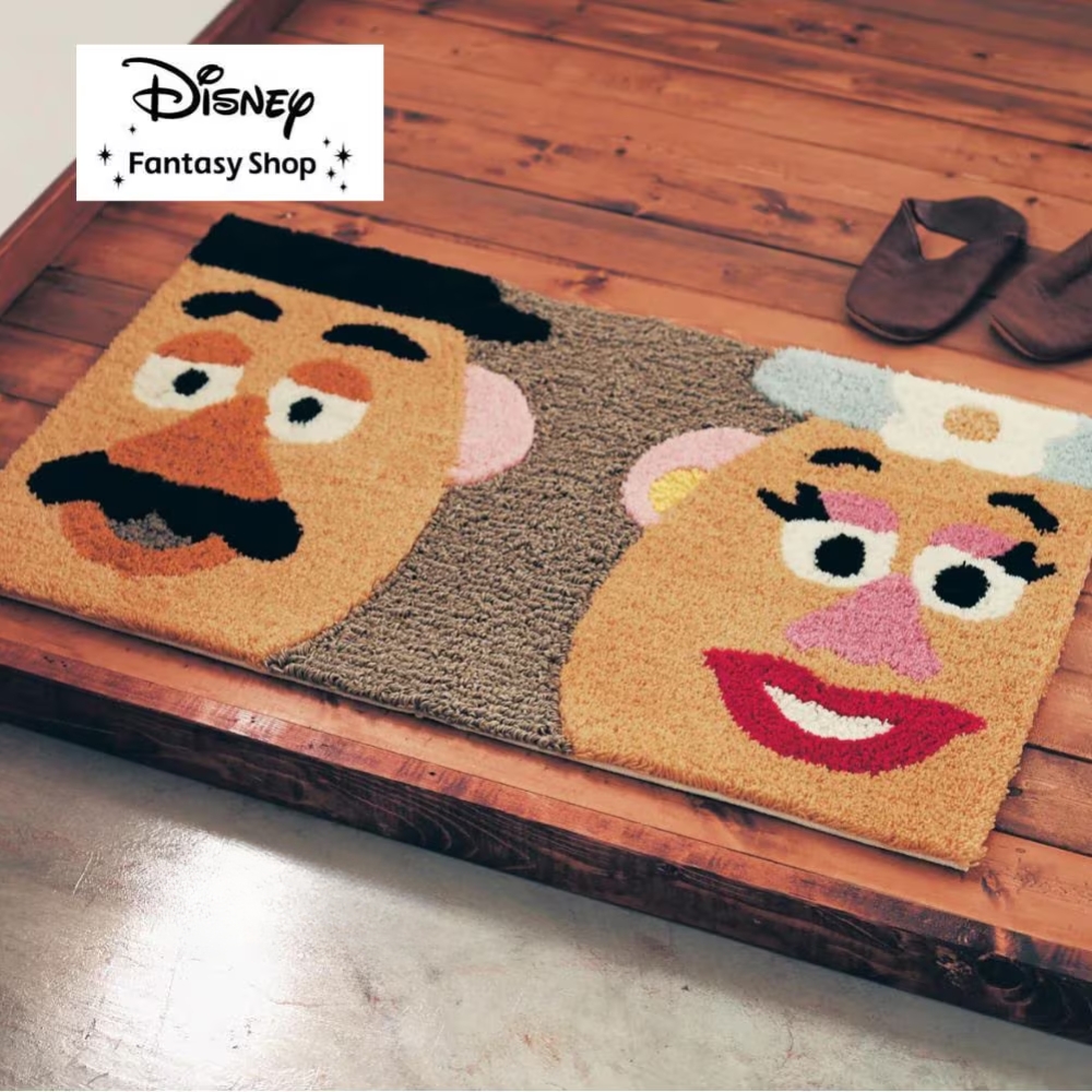 【ディズニー/Disney】ジュート混の玄関マット「ミスター・ポテトヘッド/ミセス・ポテトヘッド」