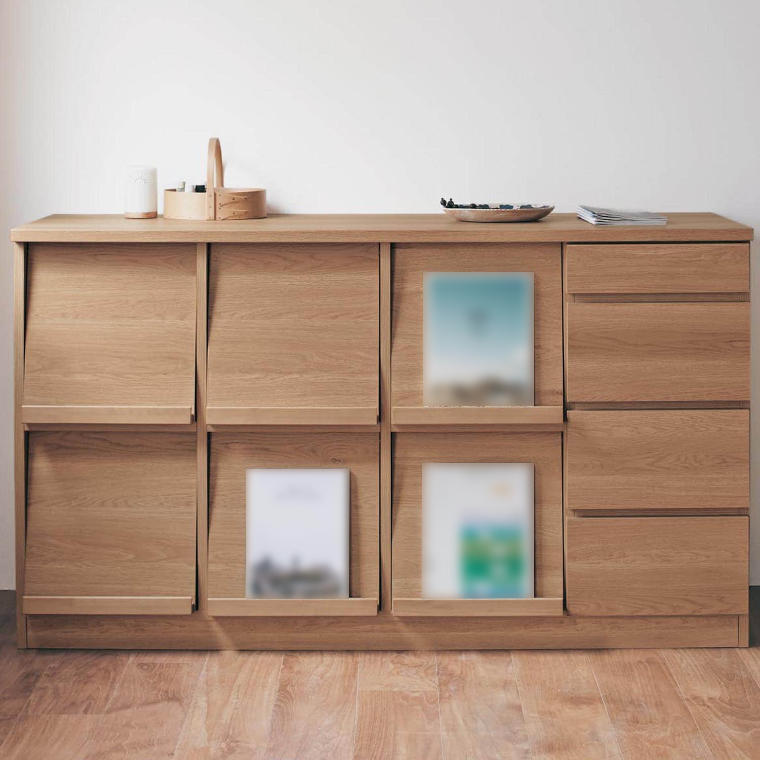 【ベルメゾン】フラップキャビネット[日本製]