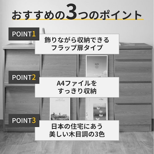 フラップキャビネット ［日本製］（トトノ+ワ／totono+wa）