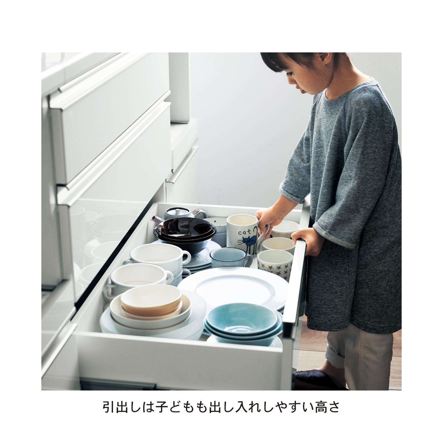 傷・汚れに強いキッチンカウンター［日本製］（キッチンカウンター 