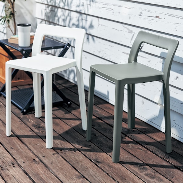 【ベルメゾン】コンパクトスタッキングチェア