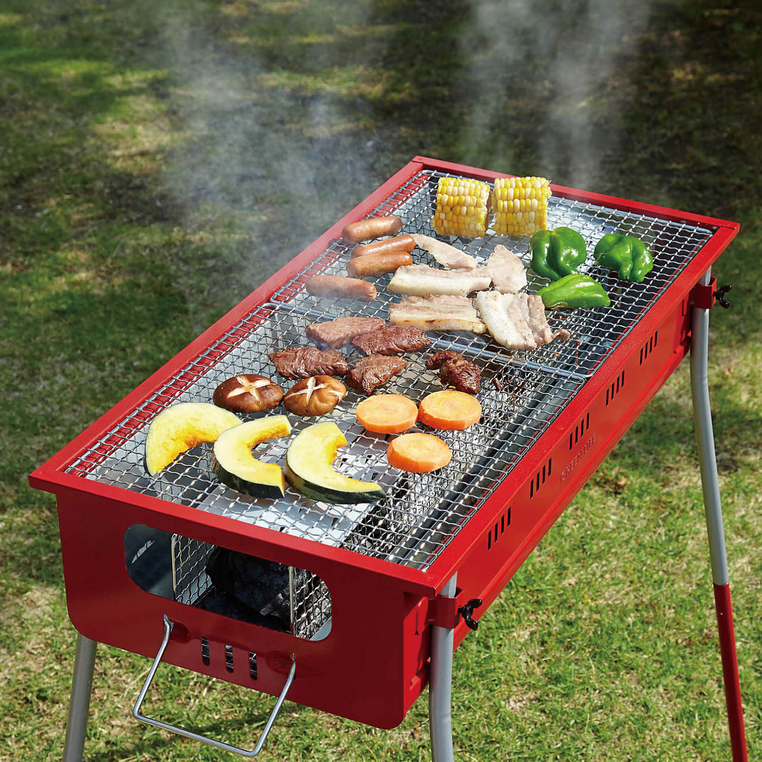 【ベルメゾン】少煙 バーベキューコンロ