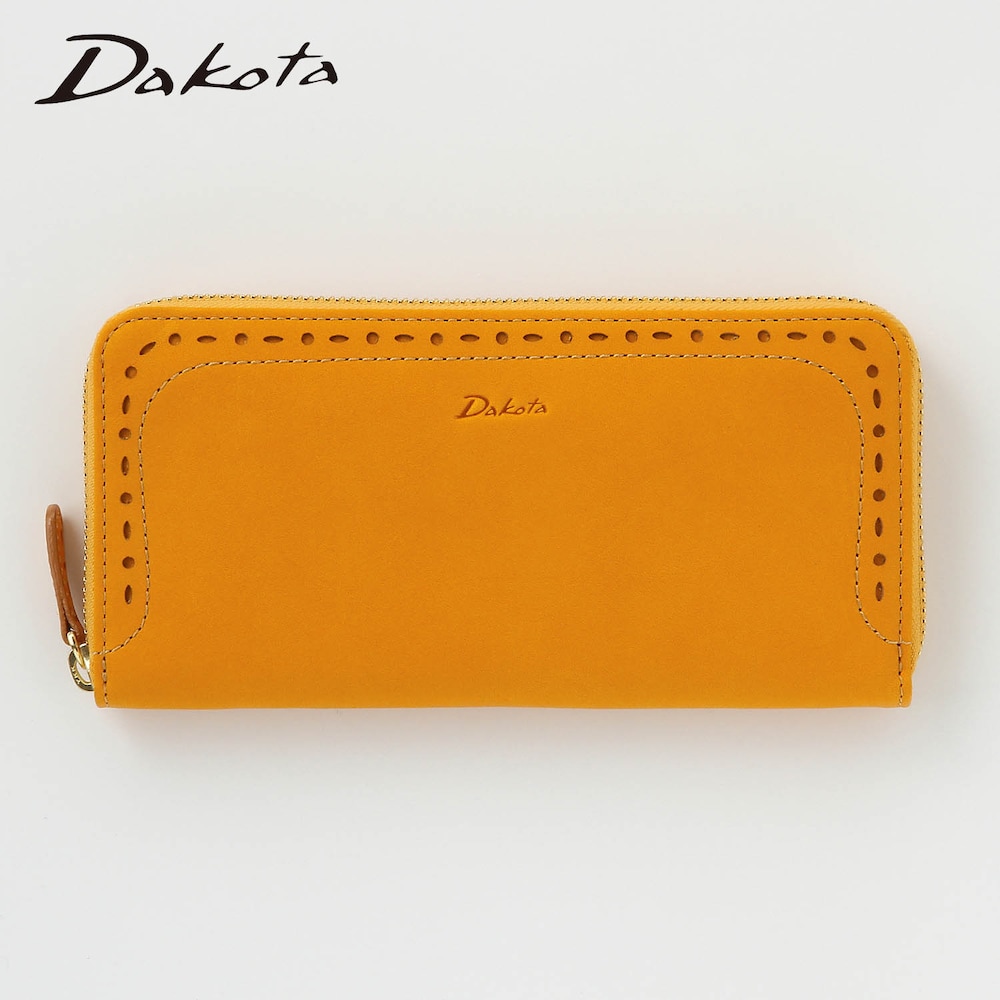 【ダコタ/Dakota】クラフトタッチの本革ラウンドファスナー長財布