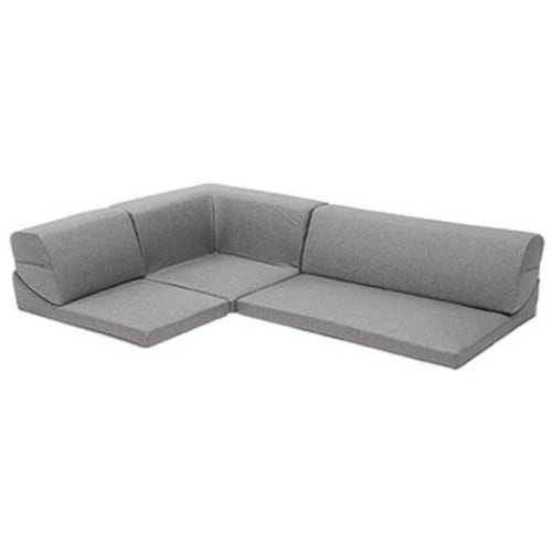 背面を倒してくつろげるローソファー [日本製]＜単品／３点セット＞