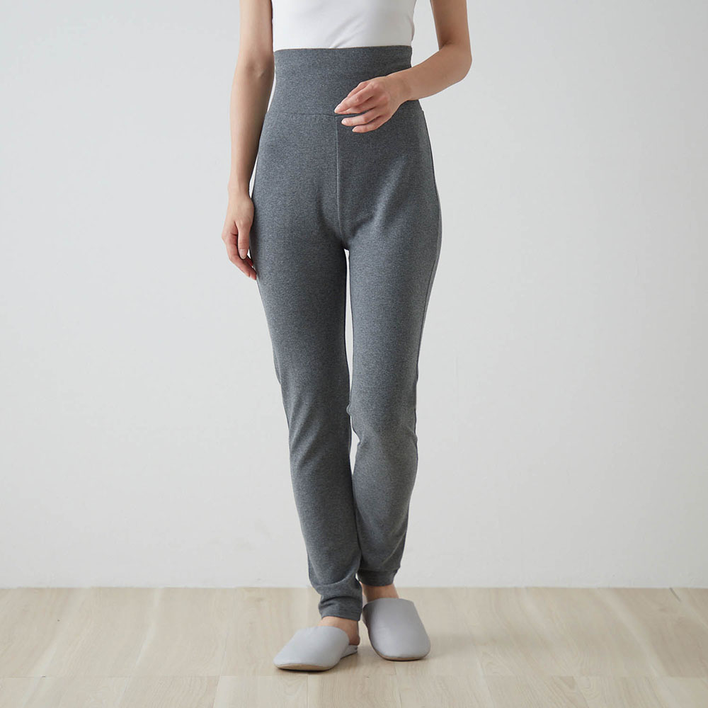 【5月21日までお得】 腹巻付き綿混ストレッチゆるレギンス 【5月21日までお得】 腹巻付き綿混ストレッチゆるレギンス