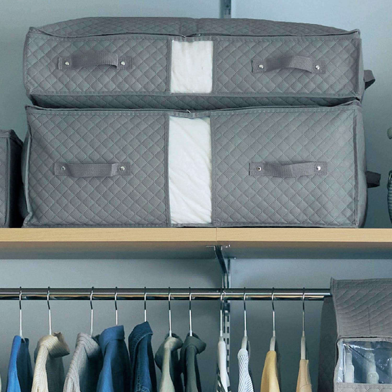 防ダニ・防カビ・抗菌機能が3年続くクローゼットぴったり布団収納袋