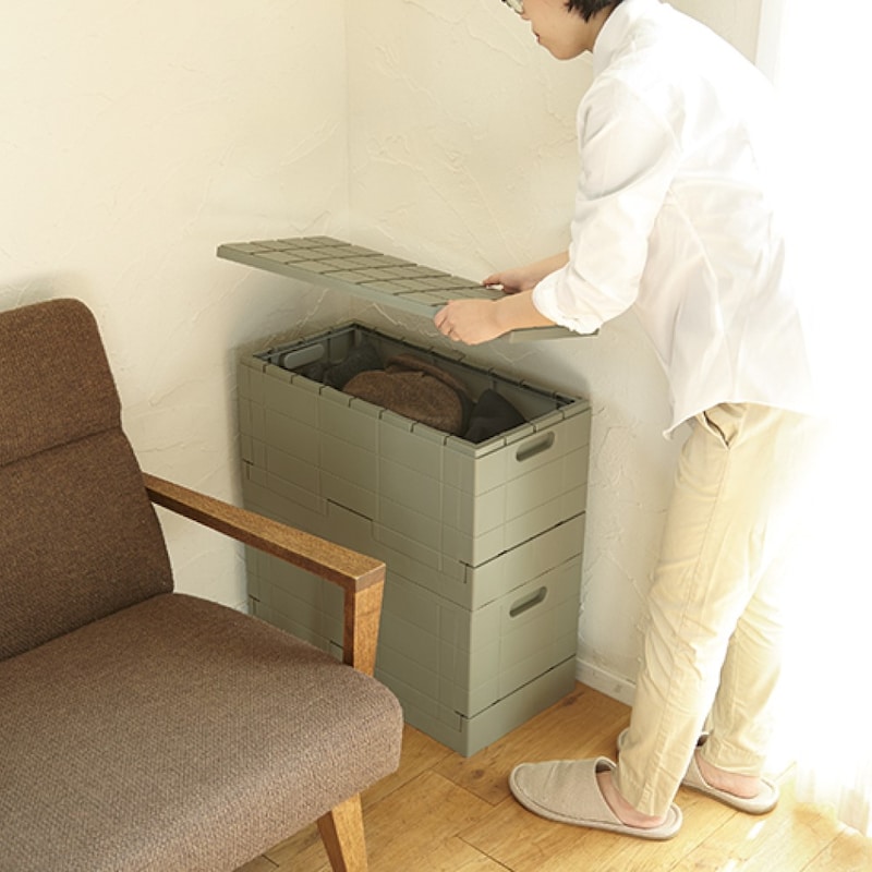 グリッドデザインの凸凹がスタッキング時にしっかりフィット