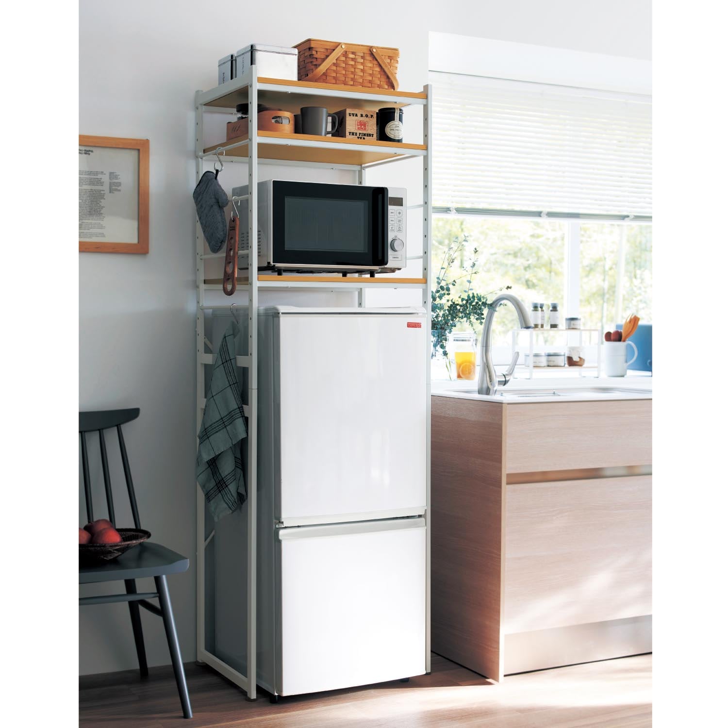 小型冷蔵庫ラック（レンジ台/レンジラック）｜通販のベルメゾンネット