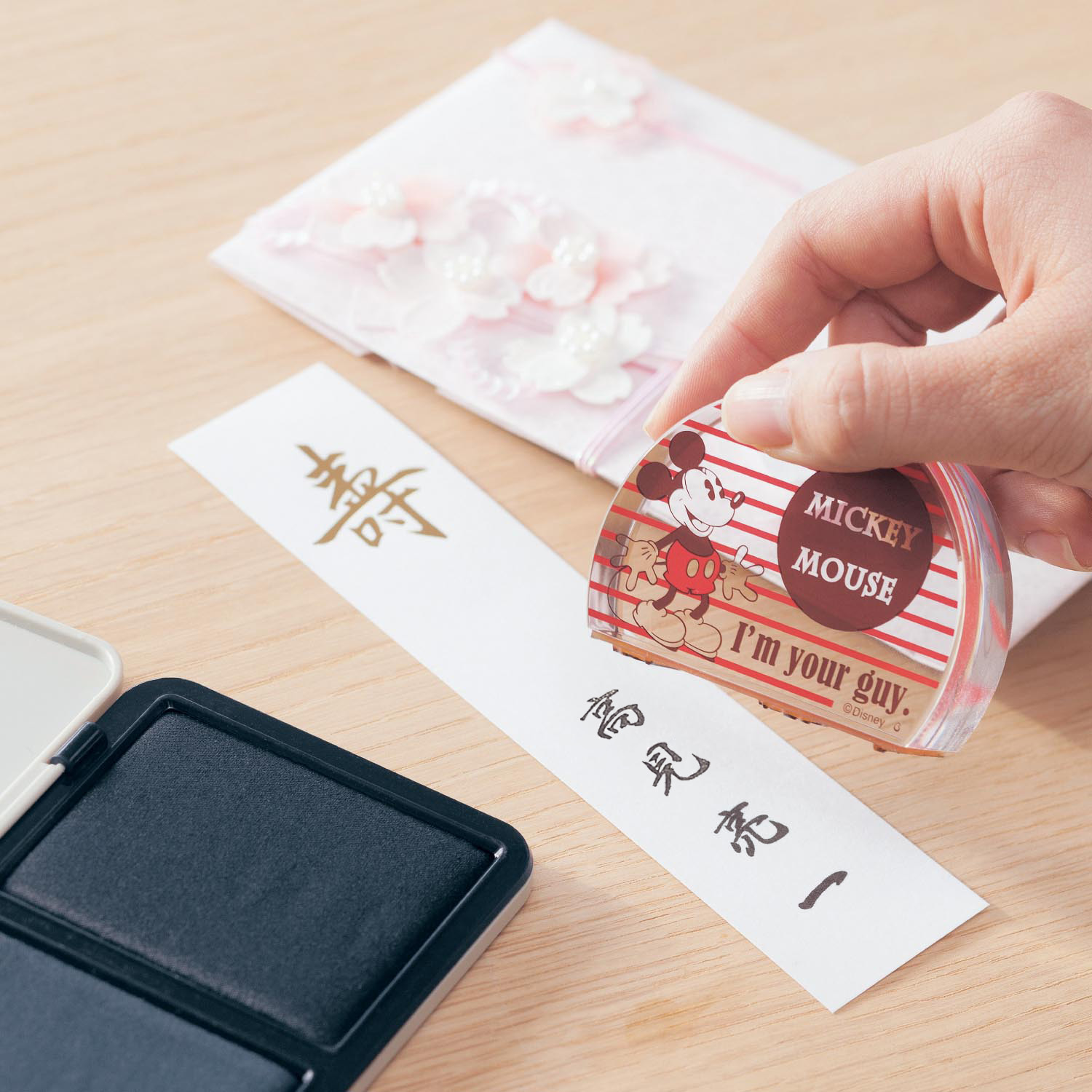 【ディズニー/Disney】【通園通学用のお名前スタンプにも】 アクリルネームスタンプ[名入れ](選べるキャラクター)