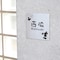 さりげないクリスタルが上品なステンレス表札＜戸建て用／マンション用＞（選べるキャラクター）
