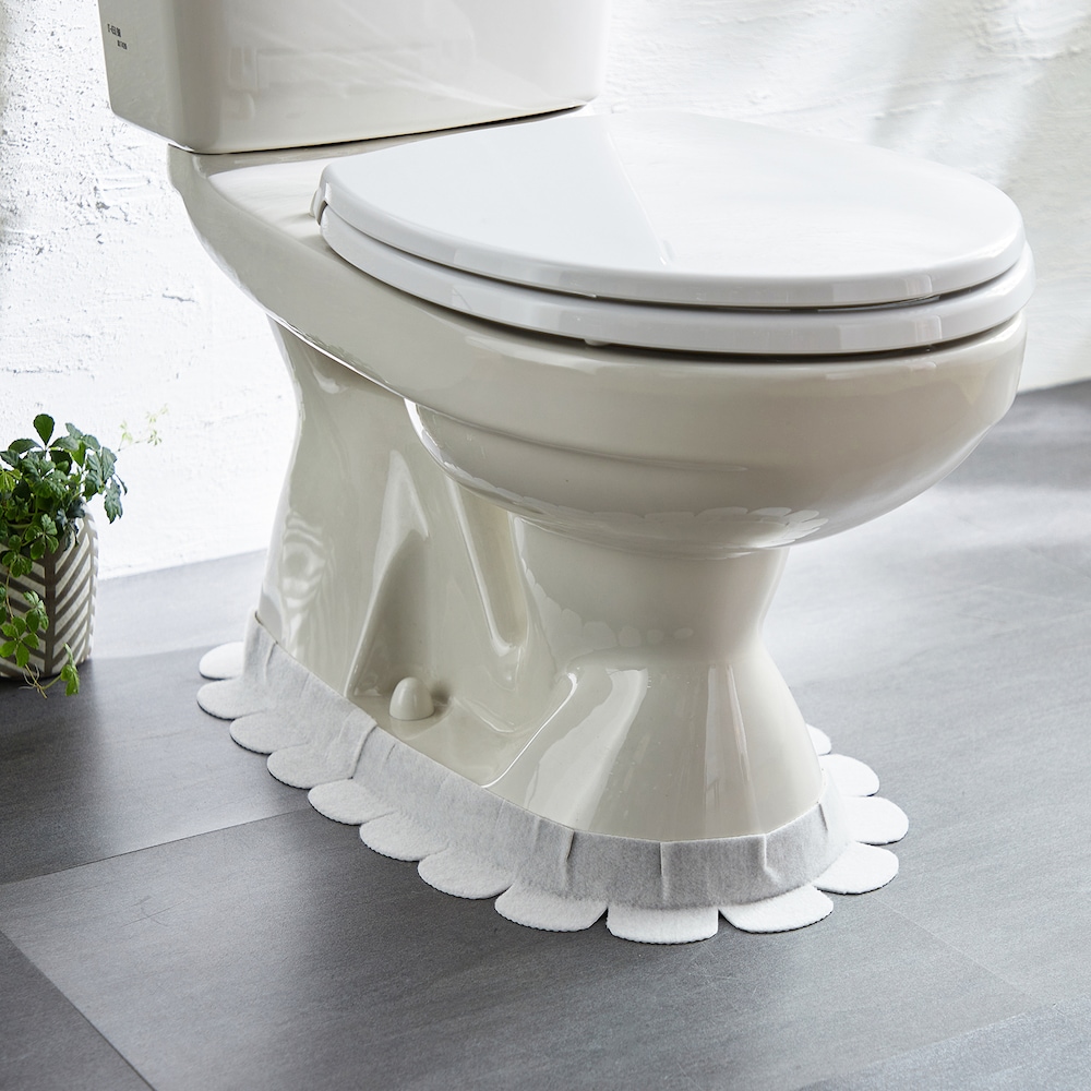【ベルメゾン】トイレのすきま汚れ防止シート同色4枚セット 【便器と床のすき間に貼る 消臭加工】