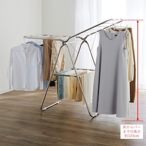ワンピースなどの丈が長い服にも対応