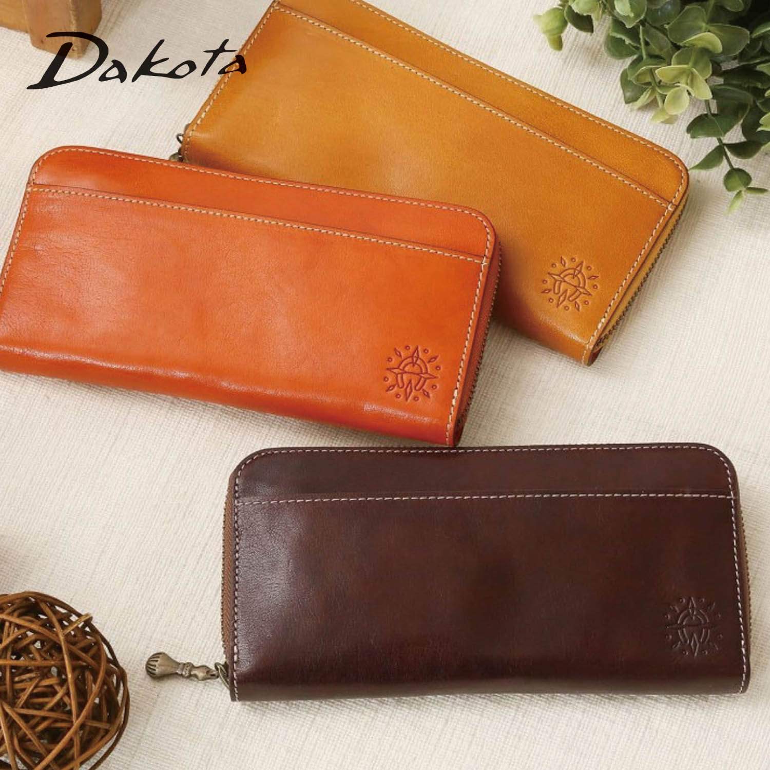 【ダコタ/Dakota】本革ラウンドファスナー長財布 【多収納】 【札入れ3室】 【ダコタ/Dakota】本革ラウンドファスナー長財布 【多収納】 【札入れ3室】
