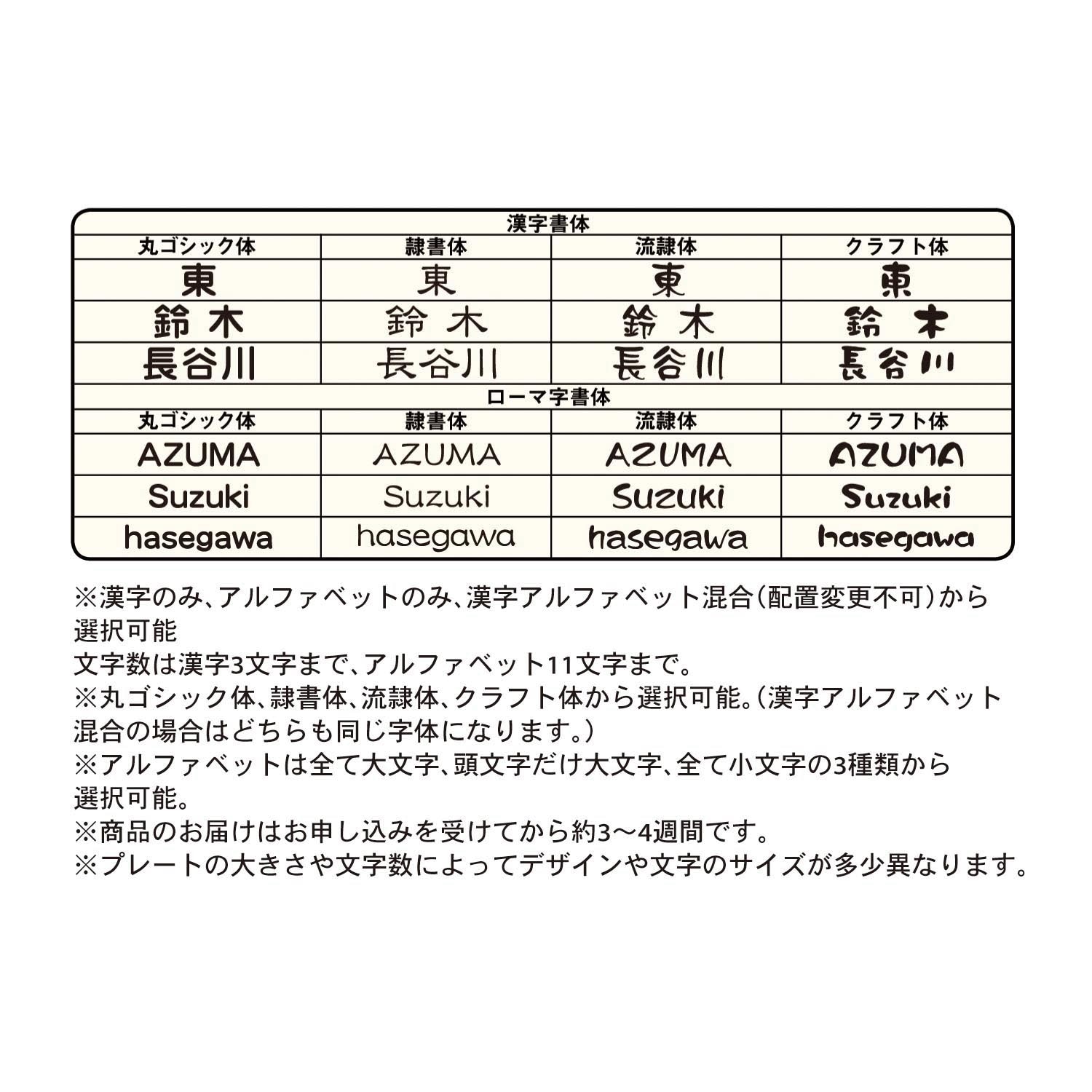 木目がきれいなステンレス×アクリル表札（選べるキャラクター