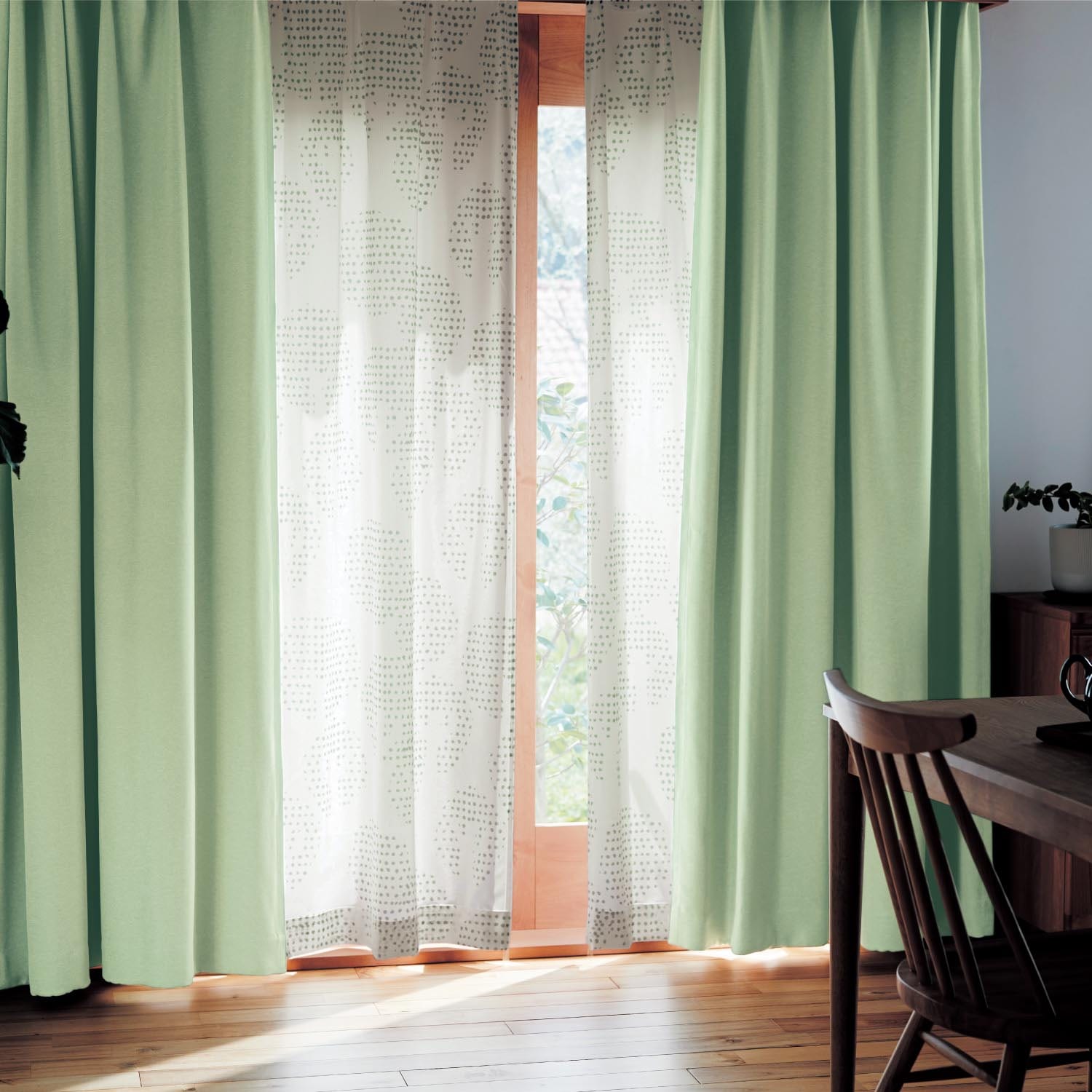 １級遮光 遮熱 遮音 形状記憶 カーテン 2枚セット curtain-fabfu