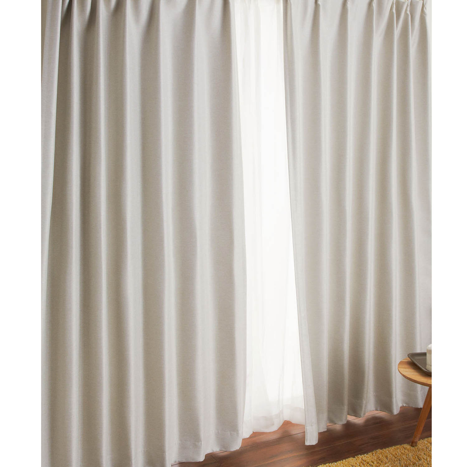 【ベルメゾン】【58サイズ】 遮光・遮熱・形状記憶カーテン