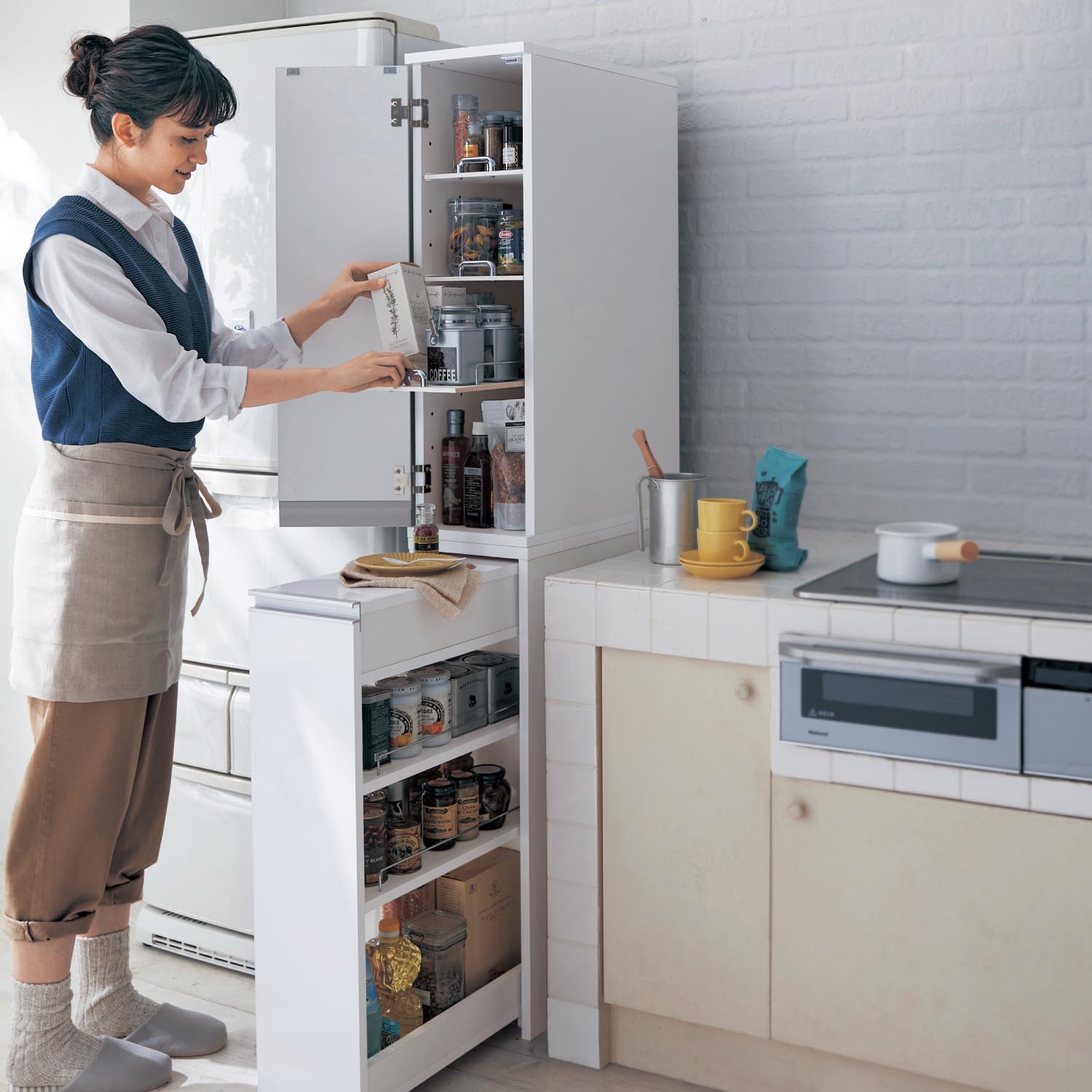 キッチンストッカー 隙間収納の通販 通販のベルメゾンネット キッチンストッカー 隙間収納の通販 通販のベルメゾンネット